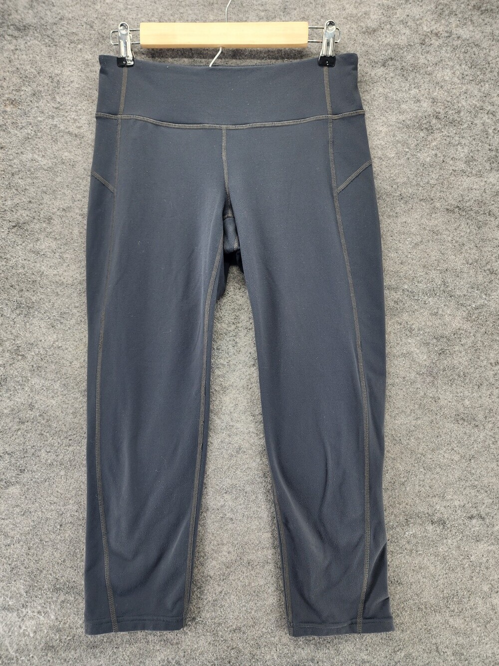 Athleta Capri Leggings Womens Medium Pull On Gray